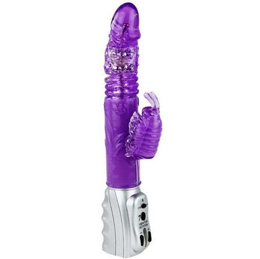 Vibratore Rabbit Viola con 7 Vibrazioni e 6 Rotazioni per Doppia Stimolazione